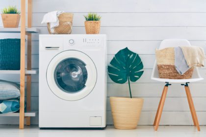 laundry room with a washing machine